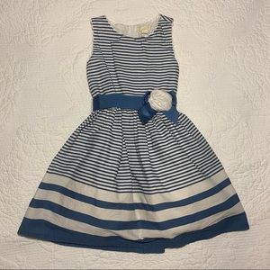 Girls blue formal spring Easter church dress